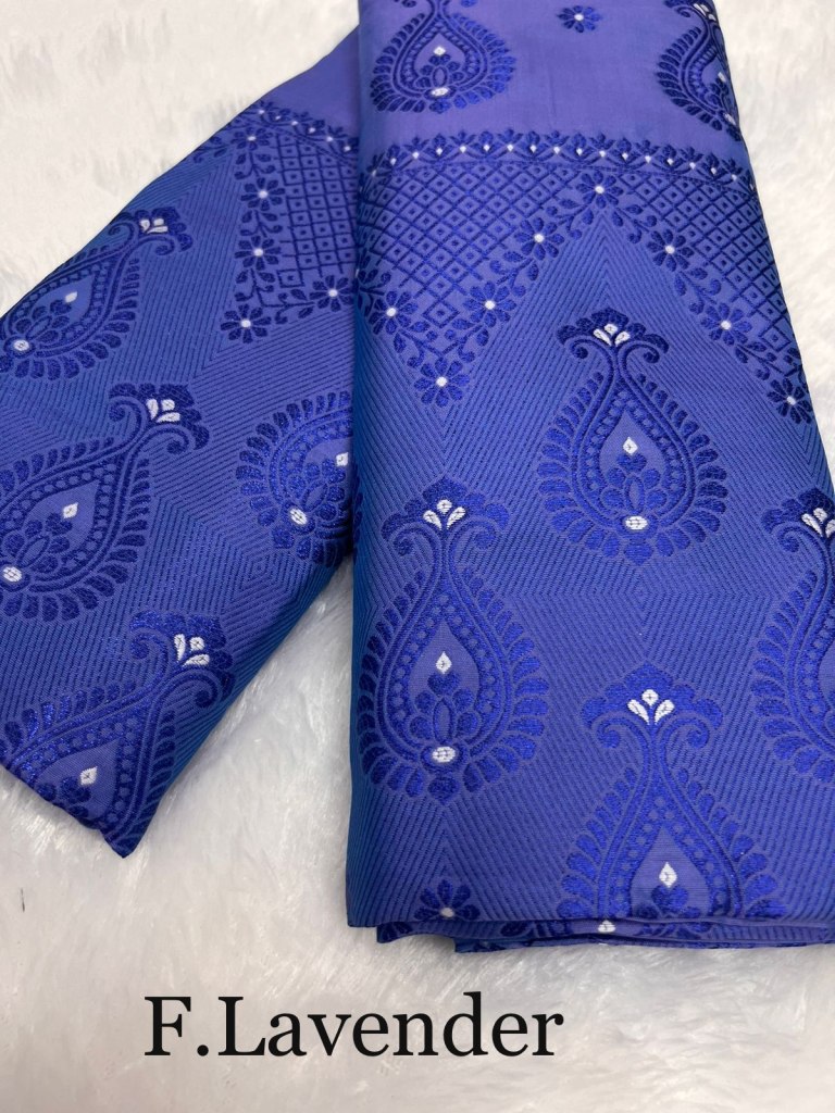 SuratBlouse Assamese Machine Weaving Mix Silk Fancy Lavender Mekhela  Chador   Mekhela Sador