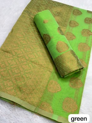 Green Ac cotton Assamese  Mekhela Chador  Sador Mekhela 