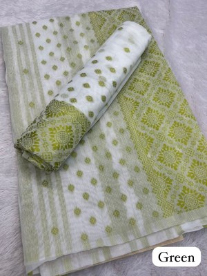 Green  Ac cotton Assamese  Mekhela Chador  Sador Mekhela 