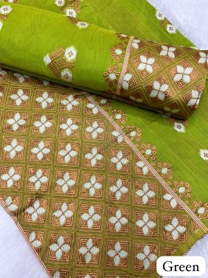 Green  Ac cotton Assamese  Mekhela Chador  Sador Mekhela 