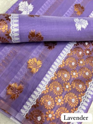 Lavender  Ac cotton Assamese  Mekhela Chador  Sador Mekhela 