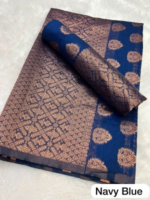 Navy Blue Ac cotton Assamese  Mekhela Chador  Sador Mekhela 