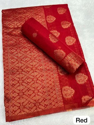 Red Colour Ac cotton Assamese  Mekhela Chador  Sador Mekhela 