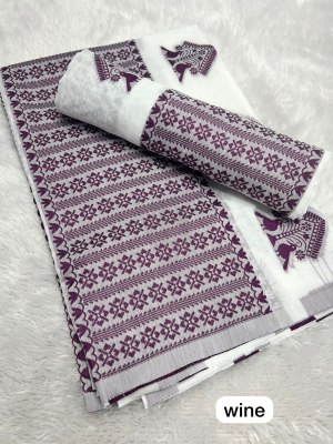 Wine  Ac cotton Assamese  Mekhela Chador  Sador Mekhela 