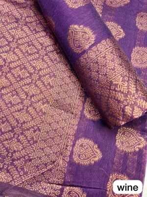 Wine Colour Ac cotton Assamese  Mekhela Chador  Sador Mekhela 