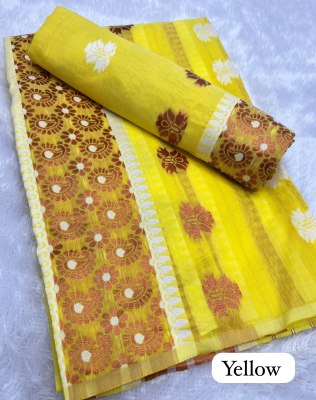 Yellow Ac cotton Assamese  Mekhela Chador  Sador Mekhela 